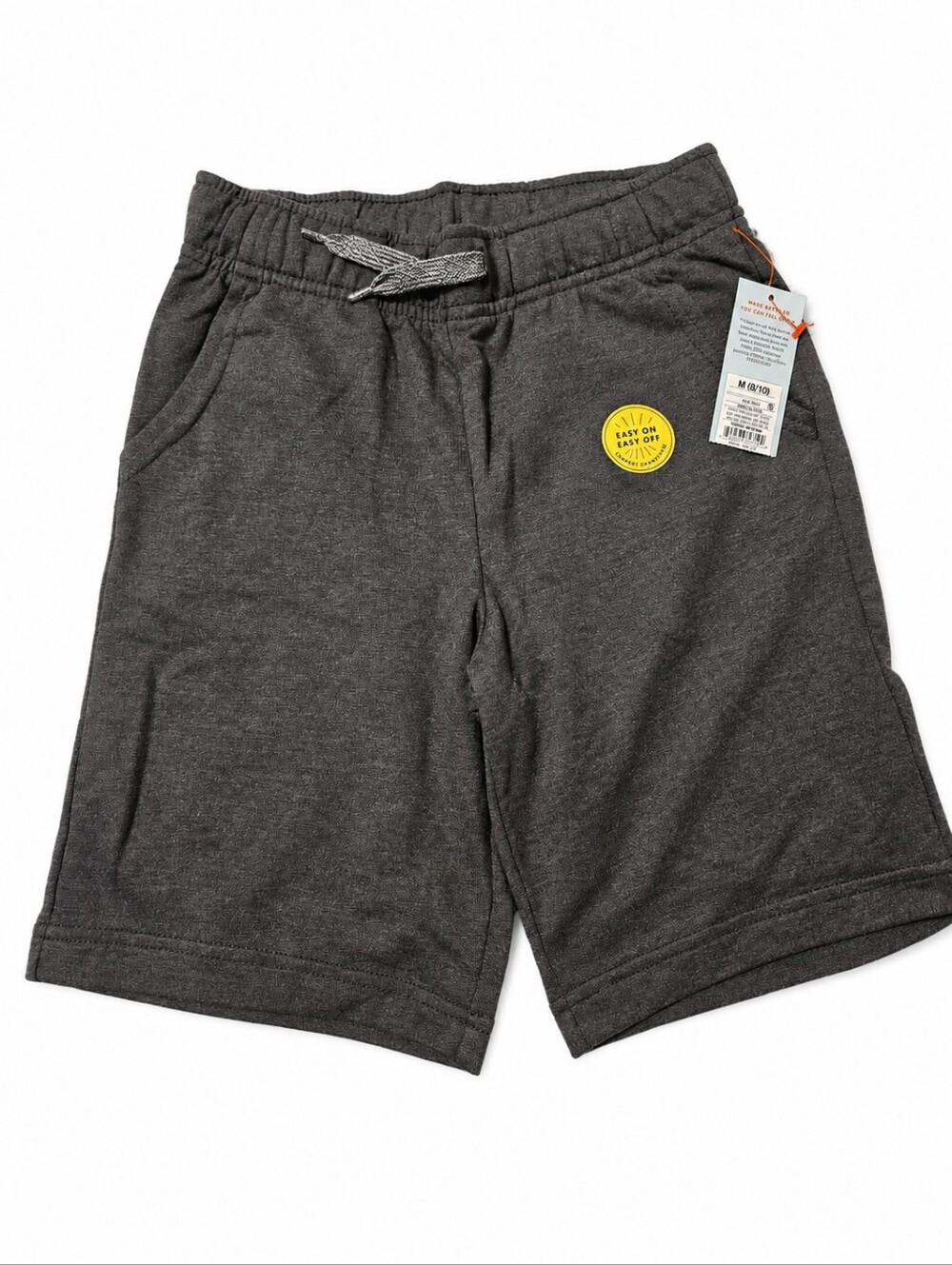 Cat & Jack Charcoal Gray Knit Drawstring Shorts with Pocket